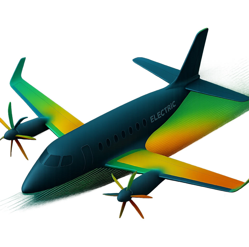 Electric airplane - HAH colourway - RHS - square Electric airplane - HAH colourway - RHS - square