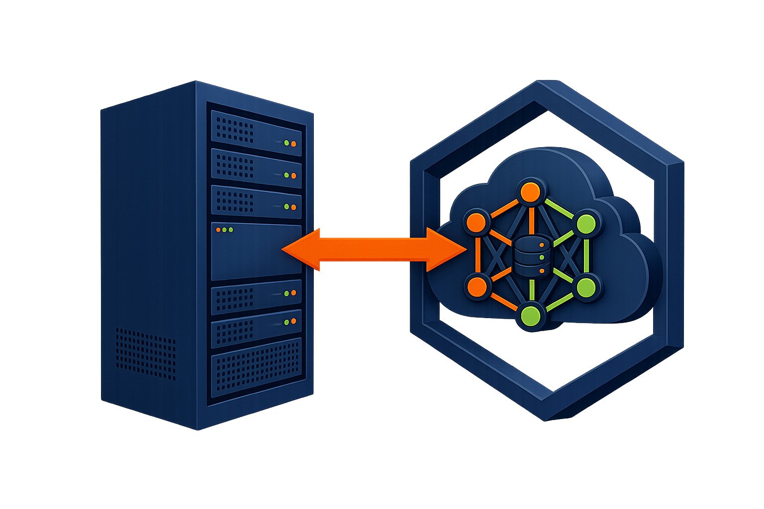 HPC cloud and on-premise - bi-directional arrrow - low res