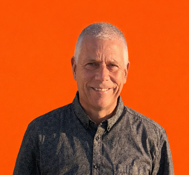 Mike Coleman on orange - cropped - low res